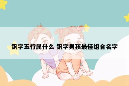 钒字五行属什么 钒字男孩最佳组合名字