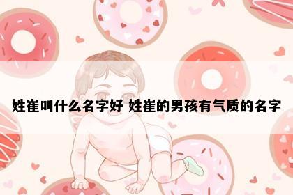 姓崔叫什么名字好 姓崔的男孩有气质的名字